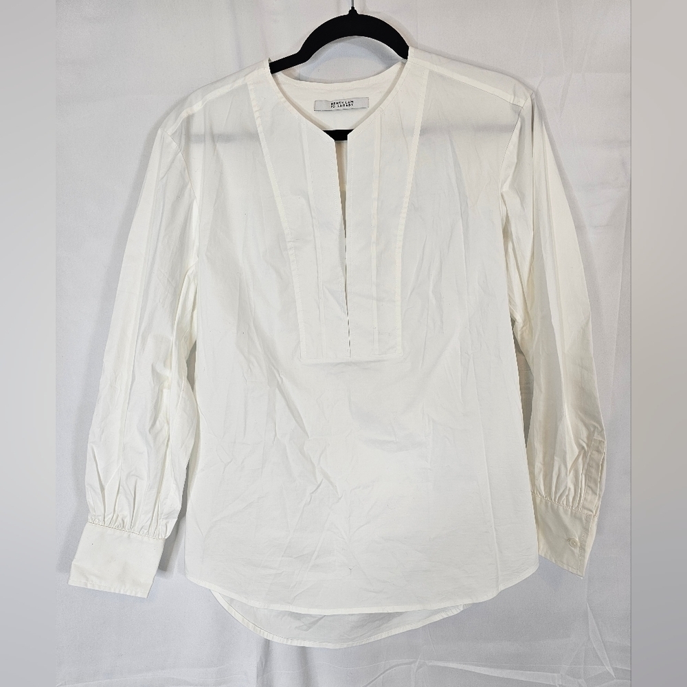 10 Crosby Derek Lam size Small white Tunic NWOT 100% Cotton